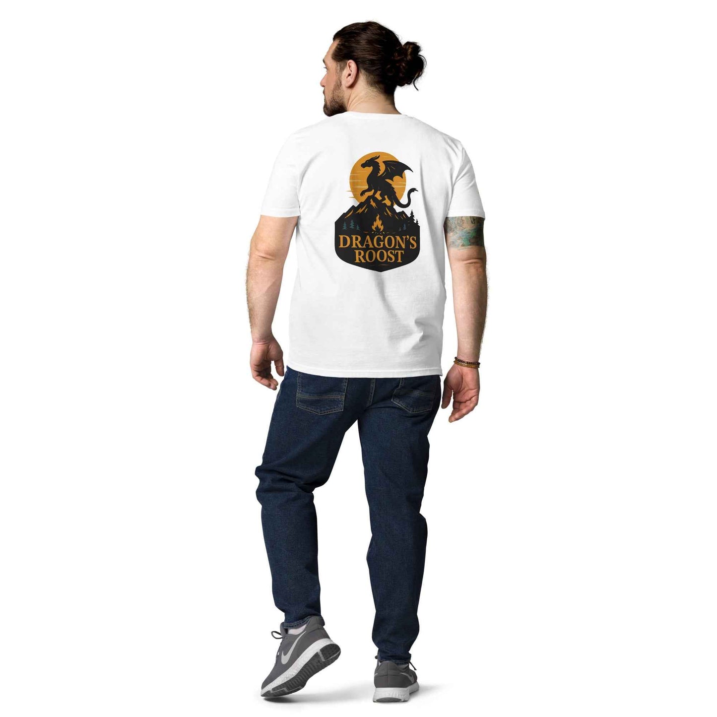 Dragon's Summit Roost Organic Cotton T-Shirt | Unisex Eco-Friendly Apparel