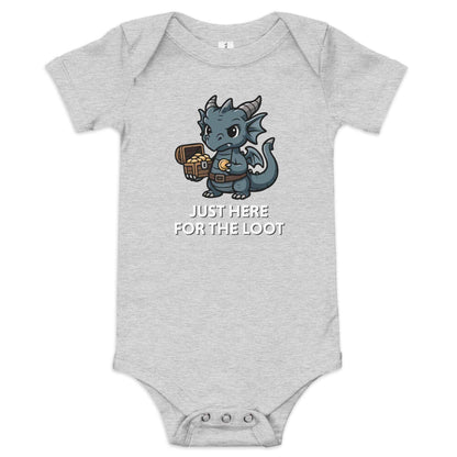 Just Here for the Loot! | Baby short sleeve one piece