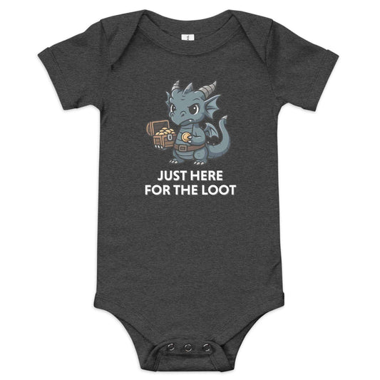 Just Here for the Loot! | Baby short sleeve one piece