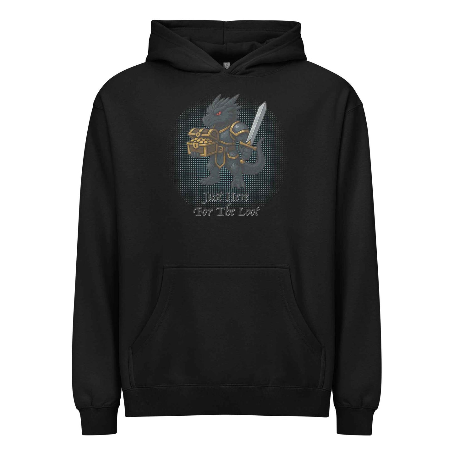 Just Here for the Loot (Black Dragon) | Men’s box hoodie