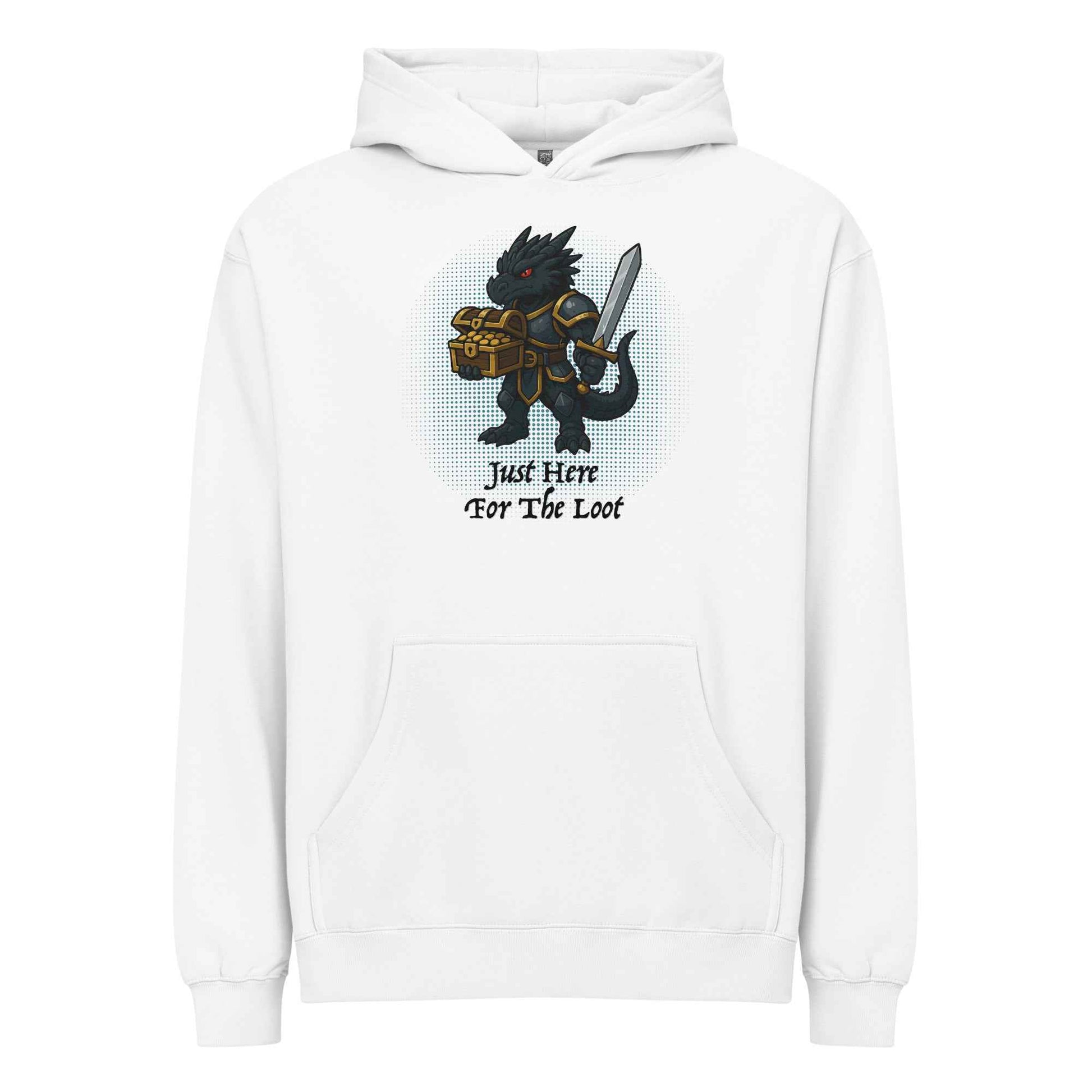 Just Here for the Loot (Black Dragon) | Men’s box hoodie