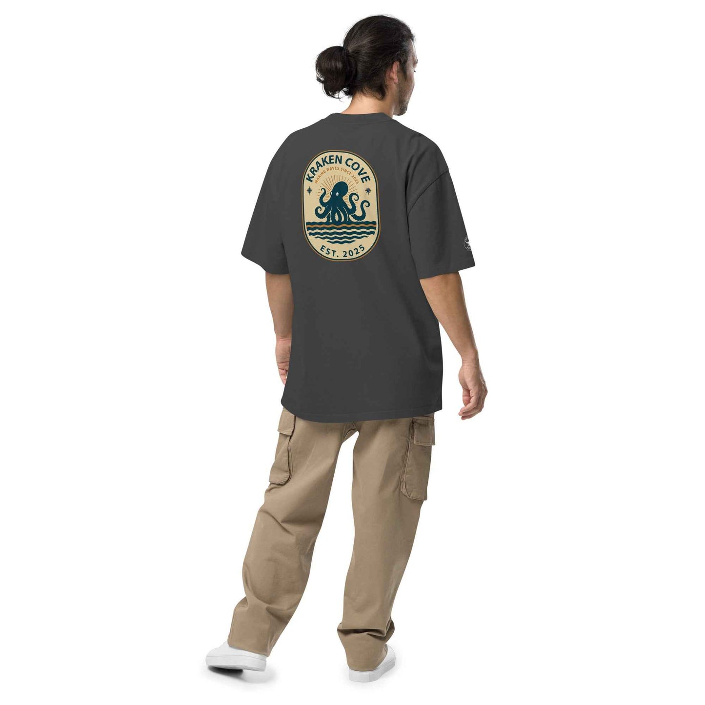 Legends of the Deep Oversized Faded T-Shirt | Vintage Nautical Fantasy Apparel
