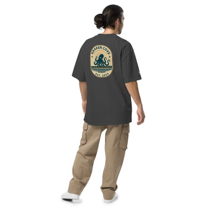 Legends of the Deep Oversized Faded T-Shirt | Vintage Nautical Fantasy Apparel