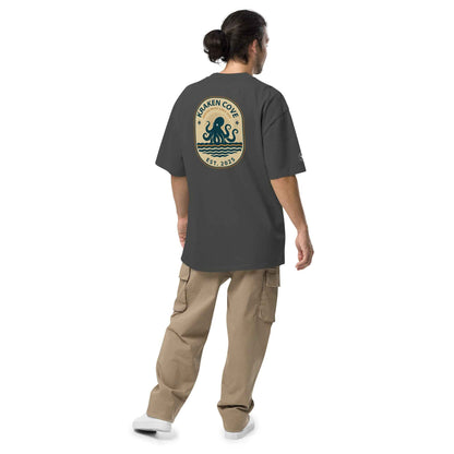 Legends of the Deep Oversized Faded T-Shirt | Vintage Nautical Fantasy Apparel