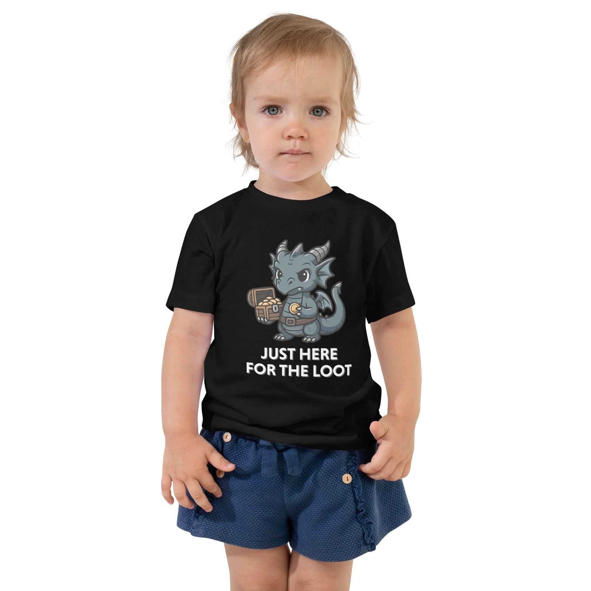 Just Here for the Loot | Toddler Short Sleeve Tee
