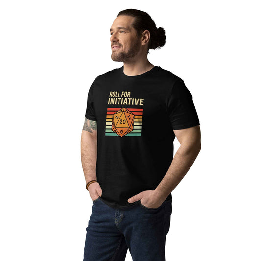 Roll for Initiative — Organic Cotton T-Shirt | D&D & TTRPG Apparel