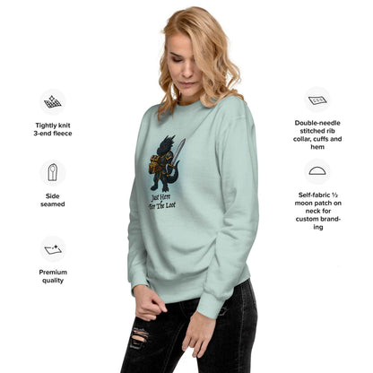 Just Here for the Loot (Black Dragon) | Unisex Premium Sweatshirt
