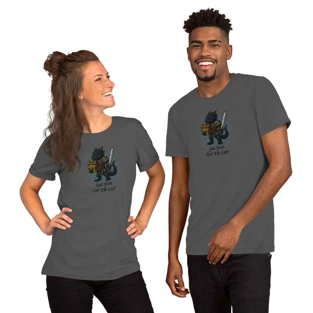 Just Here for the Loot (Black Dragon) | Unisex t-shirt