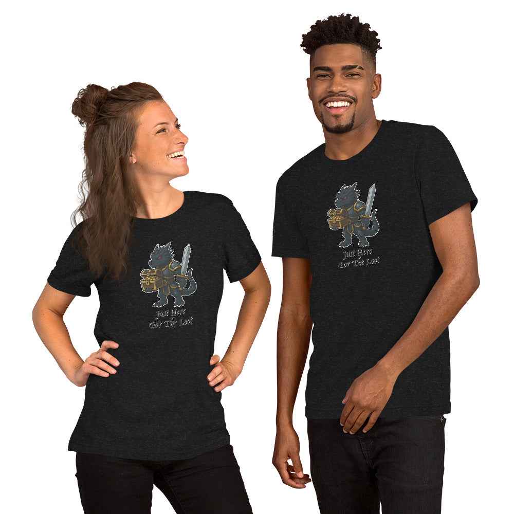 Just Here For The Loot - Black Dragon | Unisex t-shirt