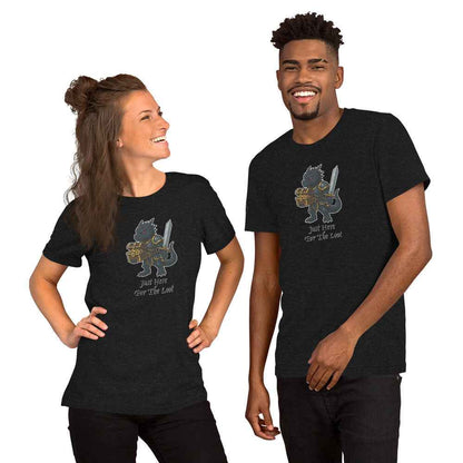 Just Here For The Loot - Black Dragon | Unisex t-shirt