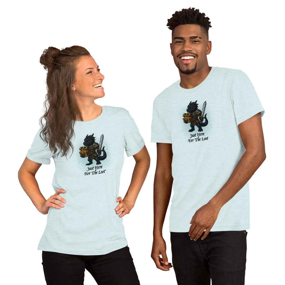 Just Here for the Loot (Black Dragon) | Unisex t-shirt