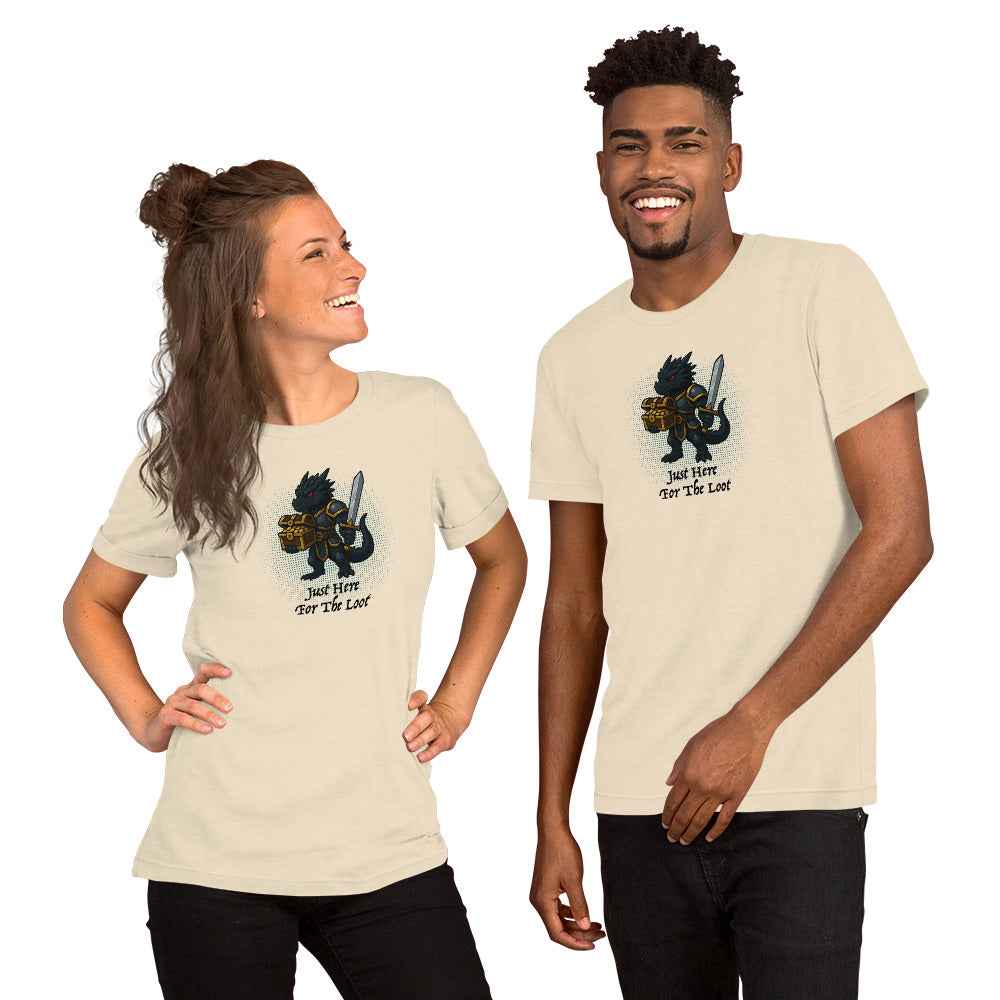 Just Here for the Loot (Black Dragon) | Unisex t-shirt