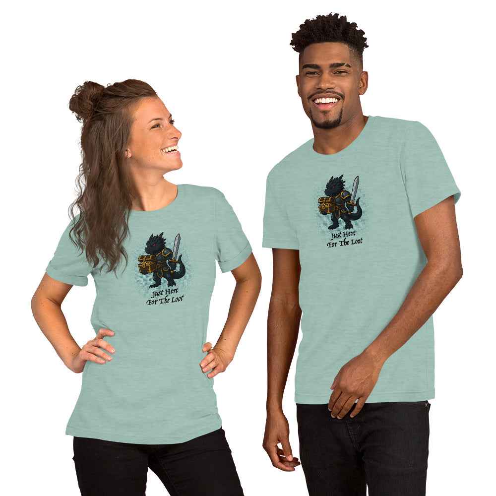 Just Here for the Loot (Black Dragon) | Unisex t-shirt