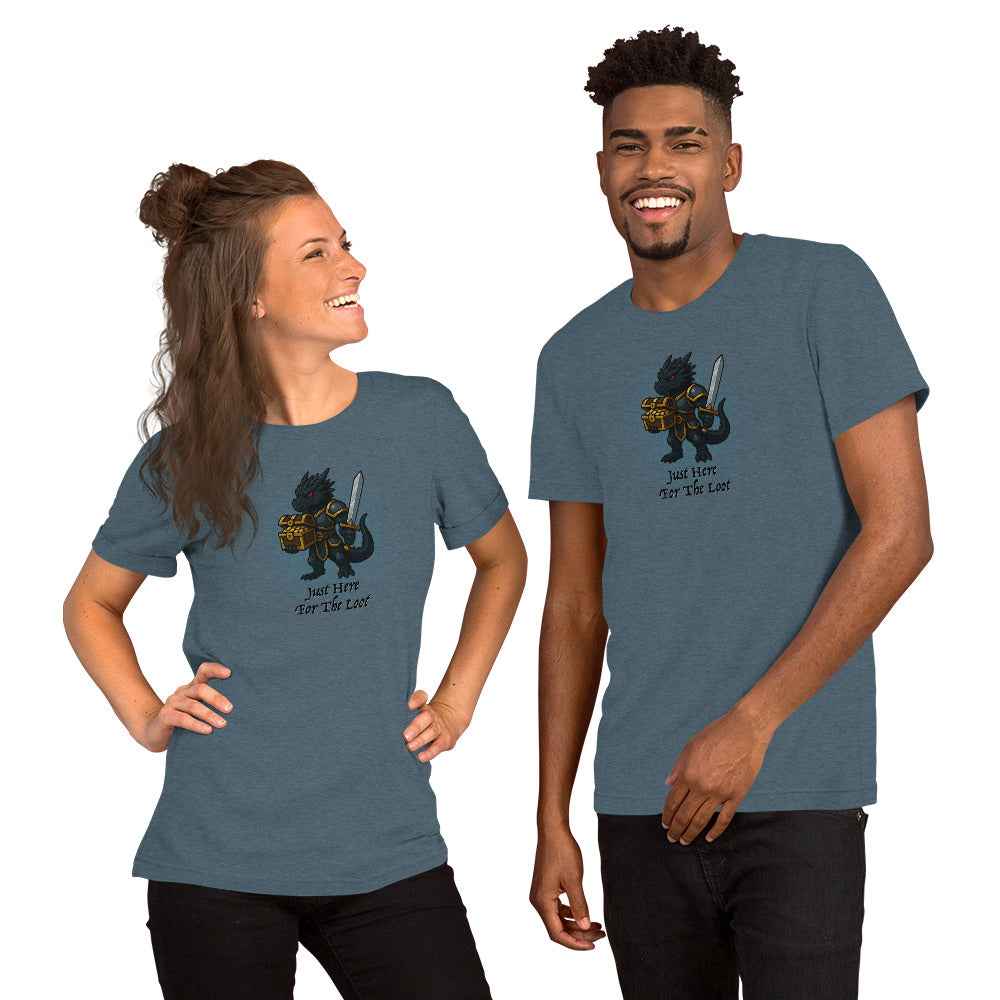 Just Here for the Loot (Black Dragon) | Unisex t-shirt