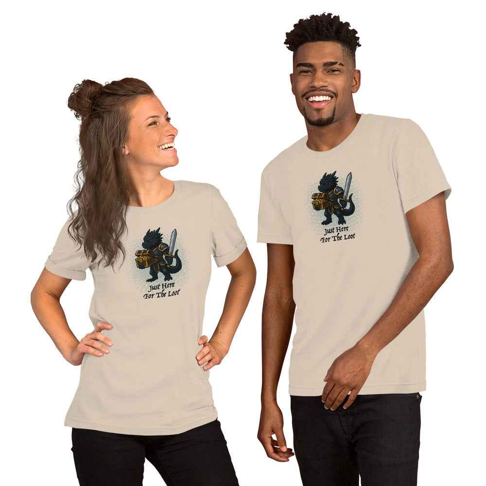 Just Here for the Loot (Black Dragon) | Unisex t-shirt