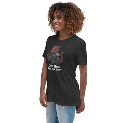 Just Here for the Loot - Red Dragon | Women's Relaxed T-Shirt