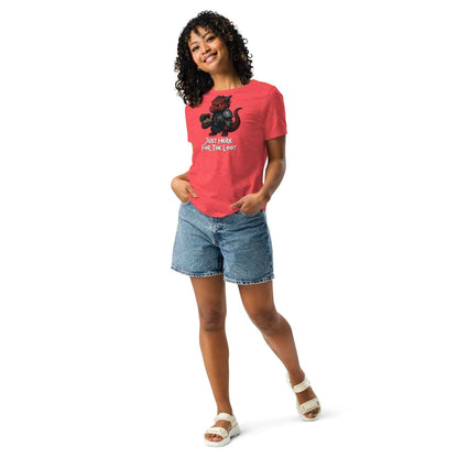 Just Here for the Loot - Red Dragon | Women's Relaxed T-Shirt