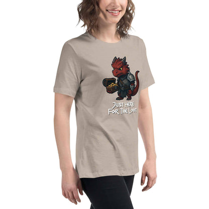 Just Here for the Loot - Red Dragon | Women's Relaxed T-Shirt