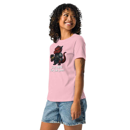 Just Here for the Loot - Red Dragon | Women's Relaxed T-Shirt