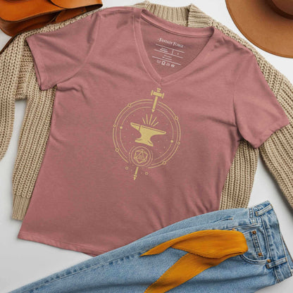 Forge Sigil | Women’s relaxed V-Neck