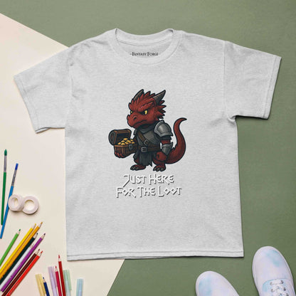 Just Here for the Loot – Red Dragon Youth T-Shirt
