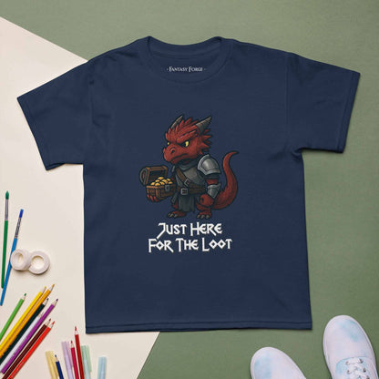 Just Here for the Loot – Red Dragon Youth T-Shirt