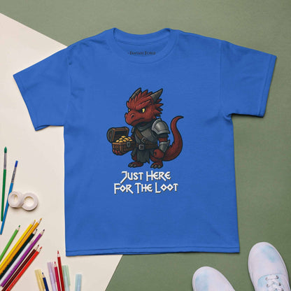 Just Here for the Loot – Red Dragon Youth T-Shirt