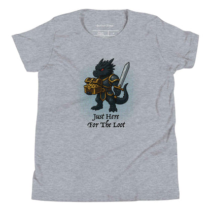 Just Here for the Loot (Black Dragon) | Youth Short Sleeve T-Shirt