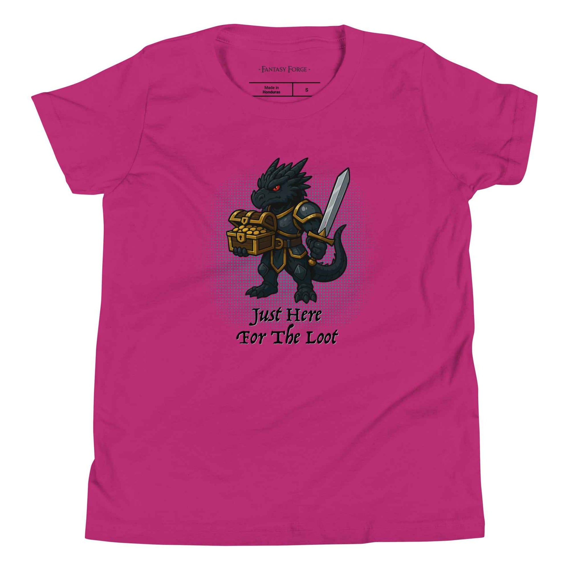Just Here for the Loot (Black Dragon) | Youth Short Sleeve T-Shirt