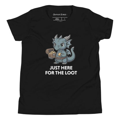 Just Here for the Loot – Youth Short Sleeve T-Shirt