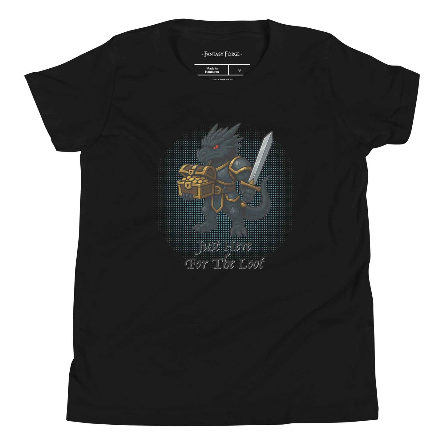 Just Here for the Loot (Black Dragon) | Youth Short Sleeve T-Shirt