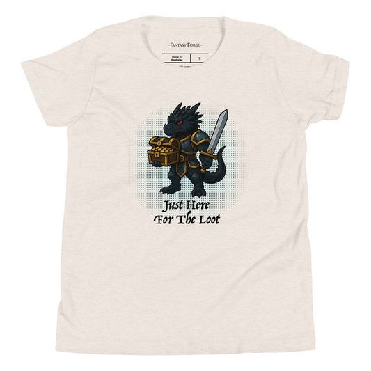 Just Here for the Loot (Black Dragon) | Youth Short Sleeve T-Shirt