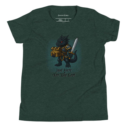 Just Here for the Loot (Black Dragon) | Youth Short Sleeve T-Shirt