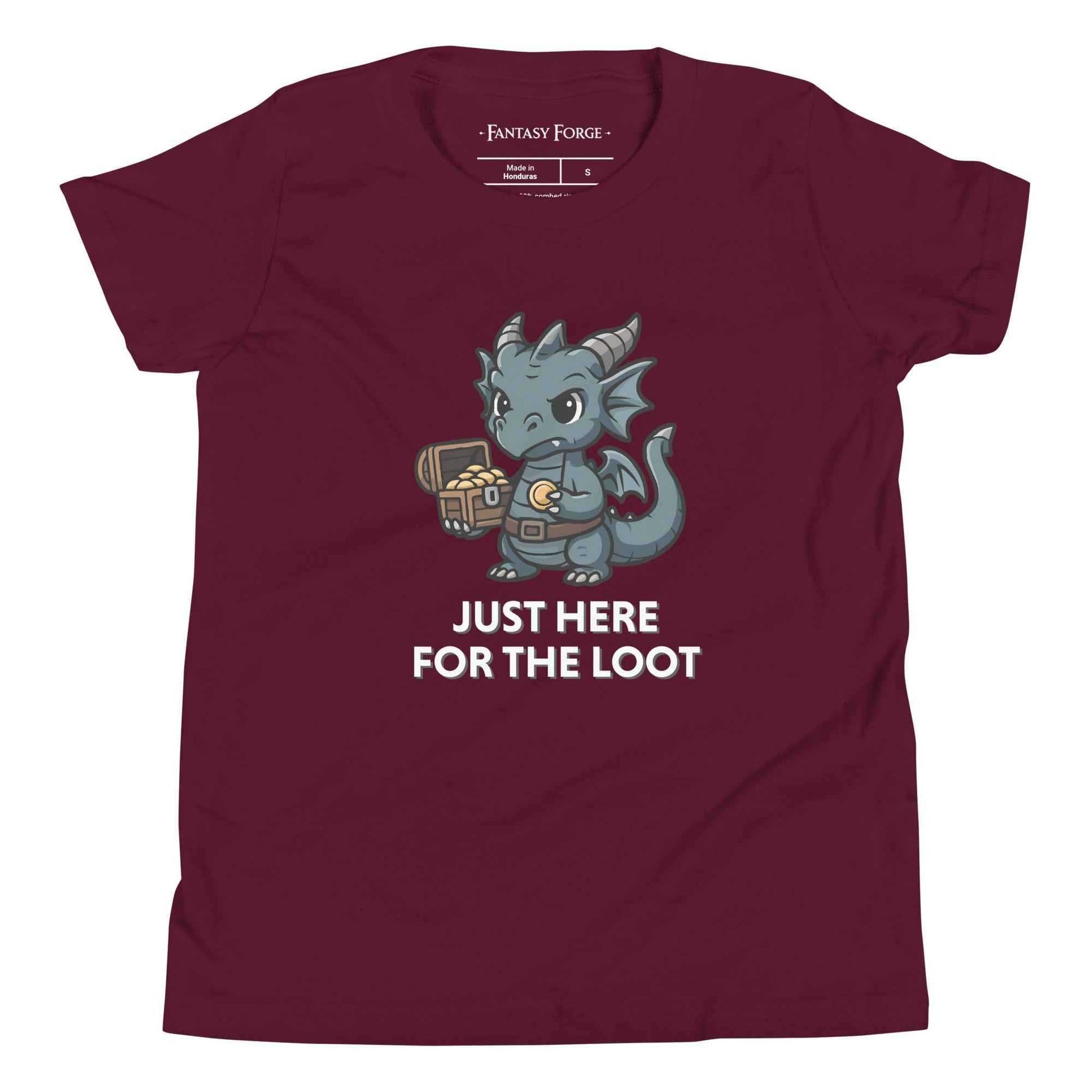 Just Here for the Loot – Youth Short Sleeve T-Shirt