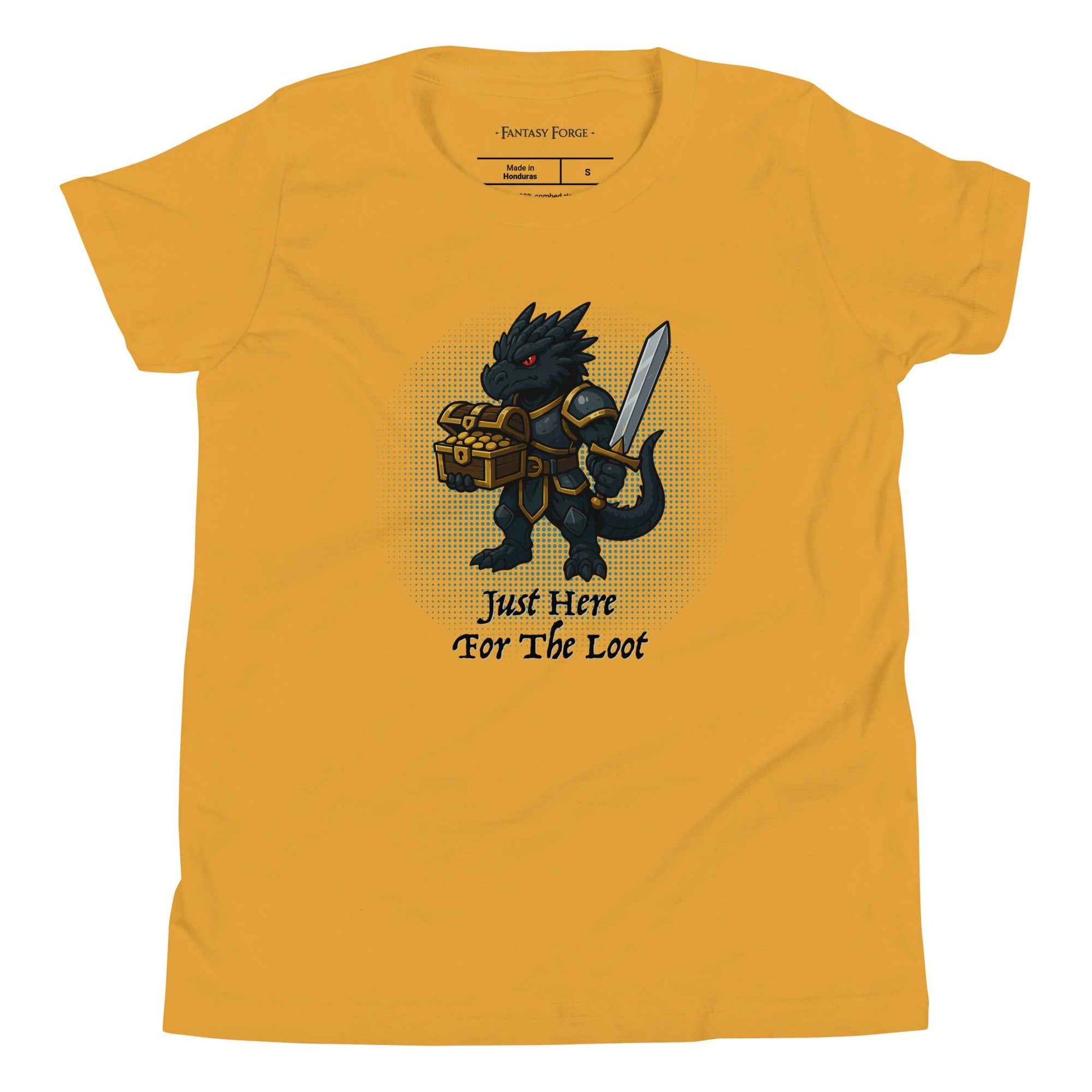 Just Here for the Loot (Black Dragon) | Youth Short Sleeve T-Shirt