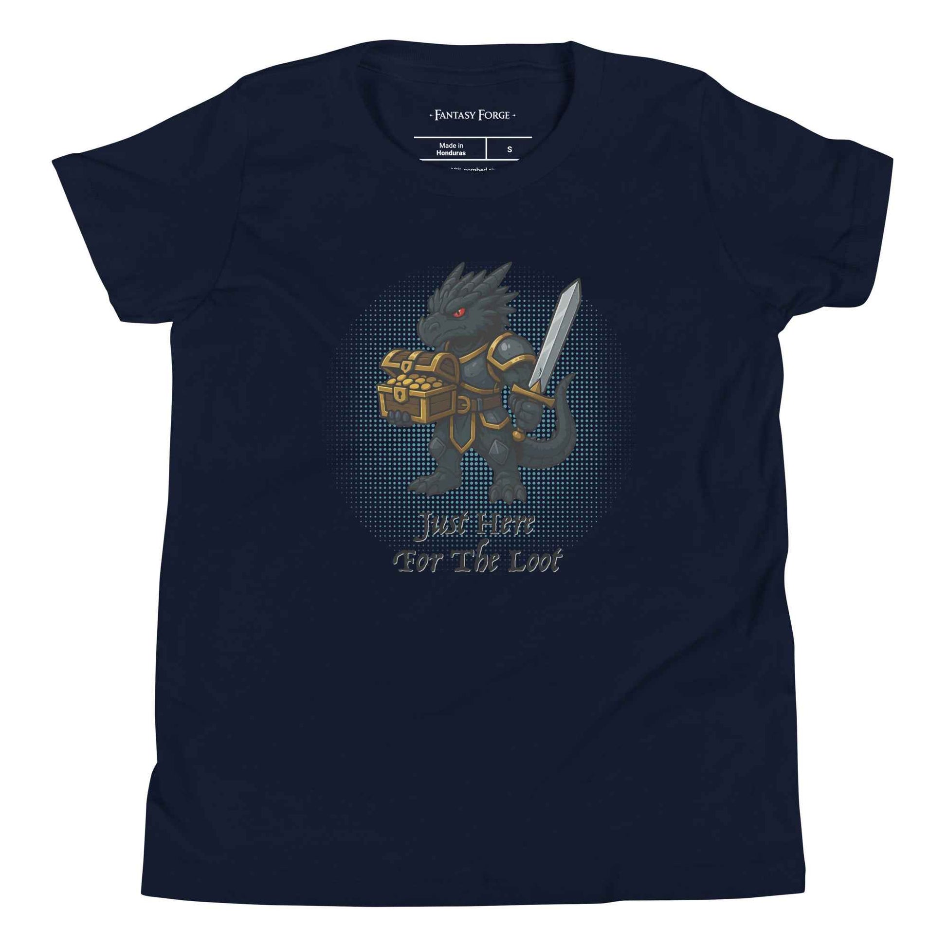 Just Here for the Loot (Black Dragon) | Youth Short Sleeve T-Shirt