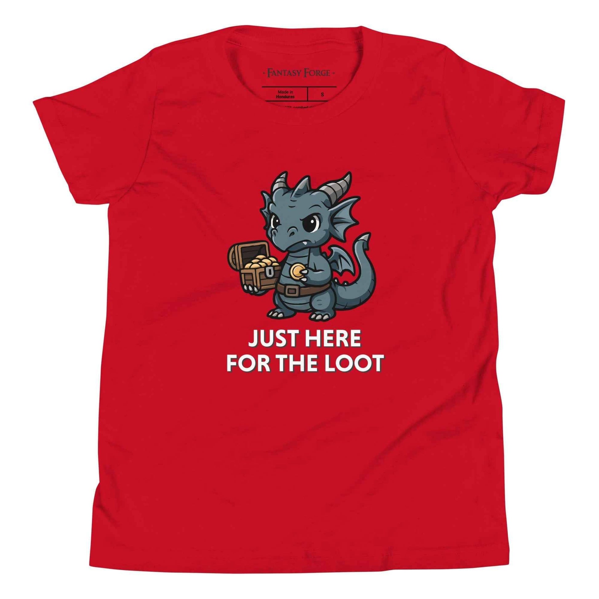 Just Here for the Loot – Youth Short Sleeve T-Shirt