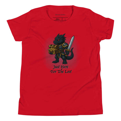 Just Here for the Loot (Black Dragon) | Youth Short Sleeve T-Shirt